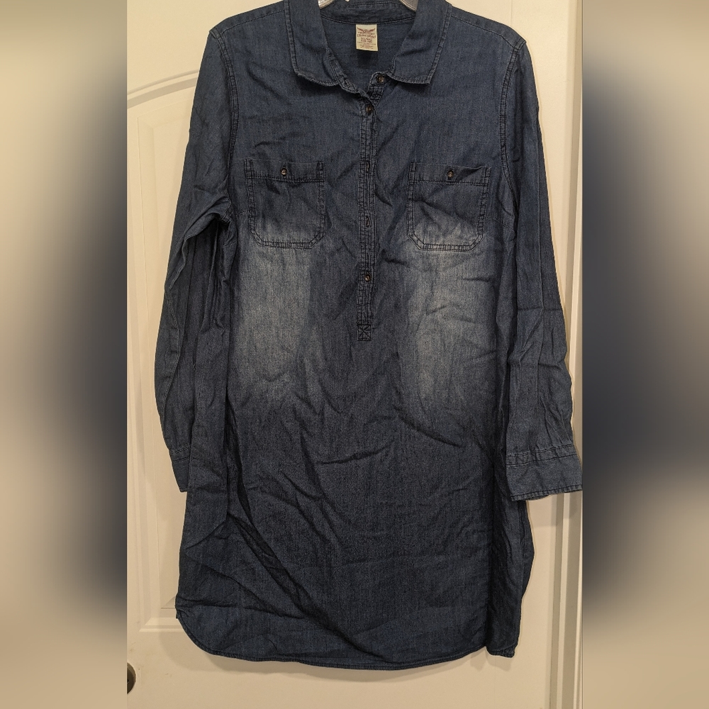 GUC Women's Denim Dress Midi Size XLarge